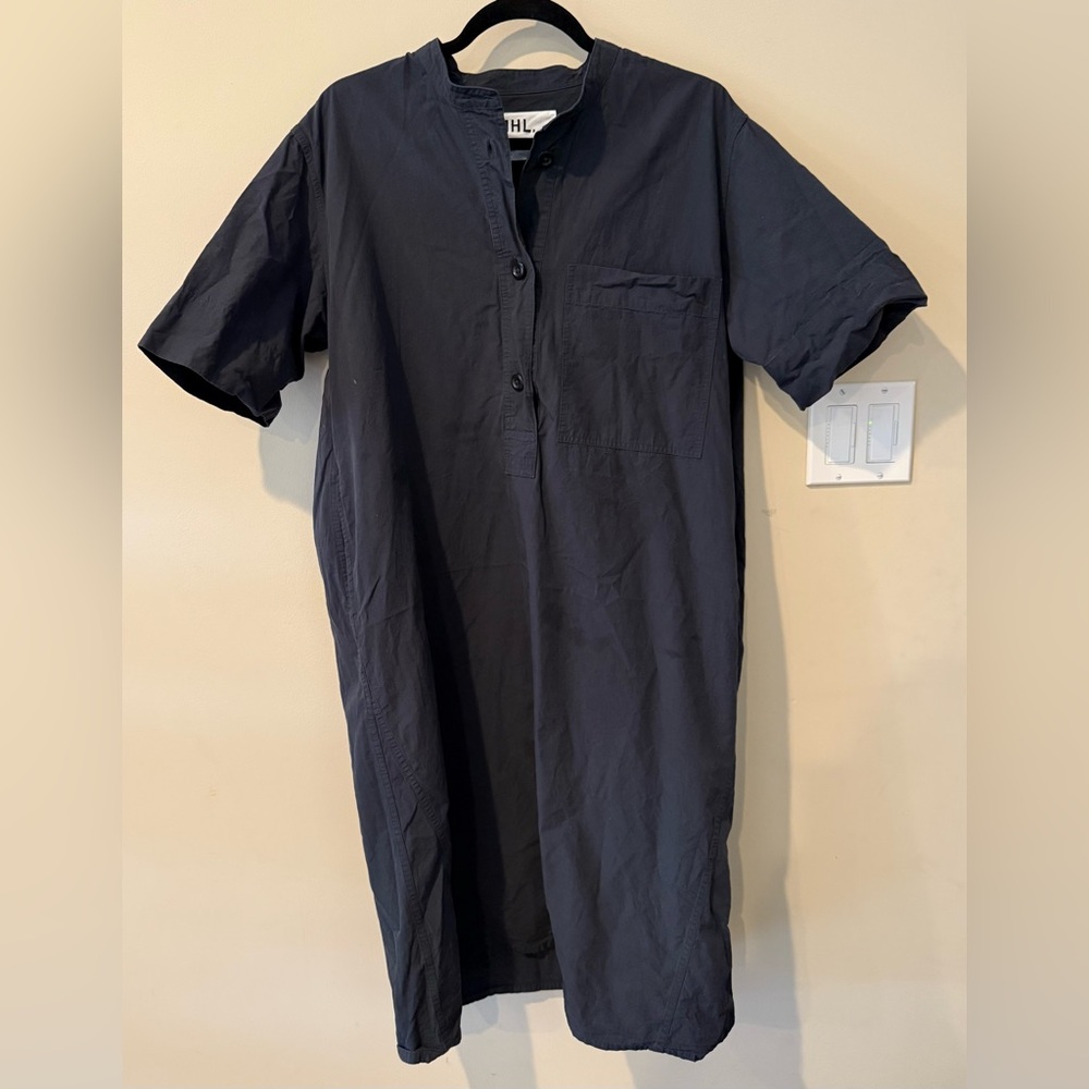 MHL MARGARET HOWELL short-sleeve pullover shirt dress Size 1 Navy Used